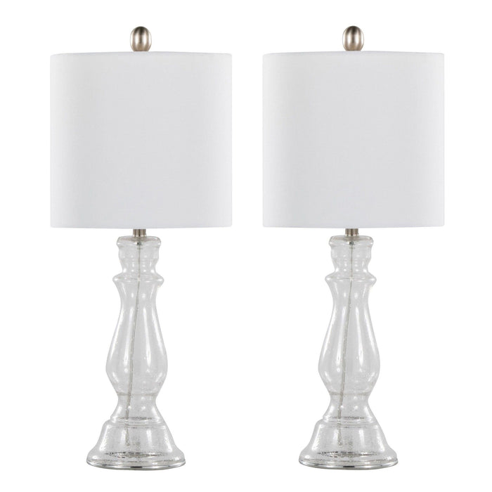 Bishop - 24" Glass Table Lamp (Set of 2) - White