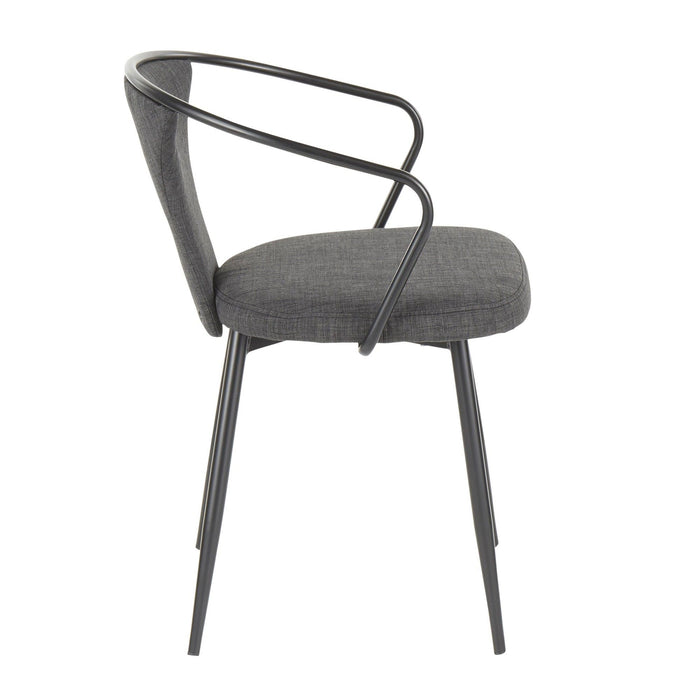 Waco - Upholstered Chair - Dark Gray