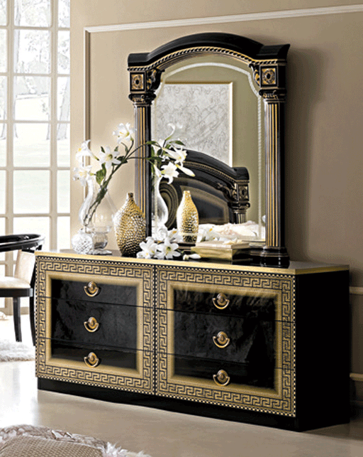 ESF Camelgroup Italy Aida Black with Gold Double Dresser i7696