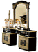 ESF Camelgroup Italy Aida Vanity Dresser Black/Gold i26138