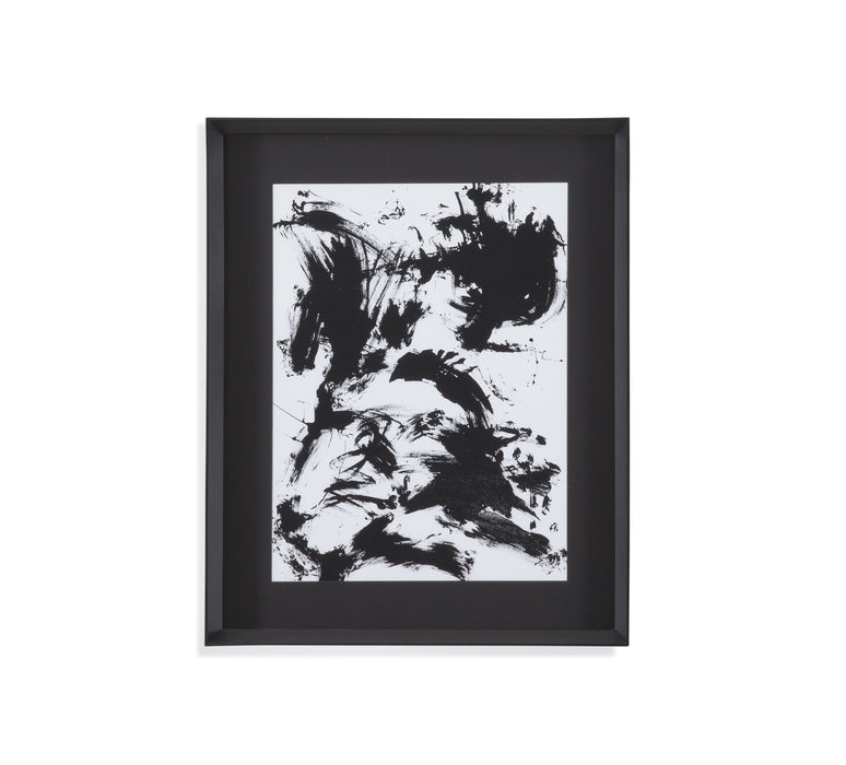 Expressive Abstract I - Framed Print - Black