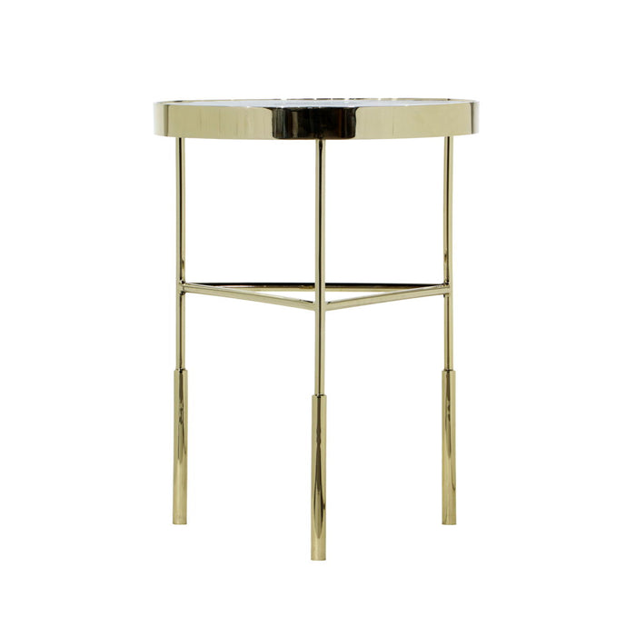 Delilah - Accent Table - Polished Gold