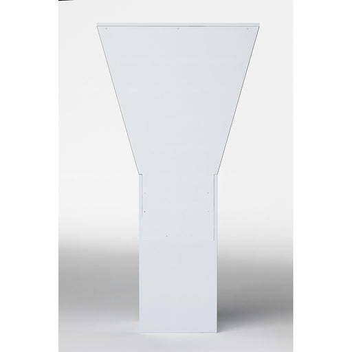 Chintaly 6625 CUR Triangular Design Curio w/ Shelves, Drawers & LED Lights