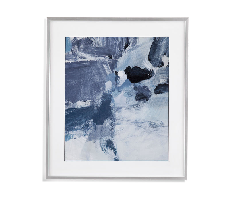 Swim III - Framed Print - Blue