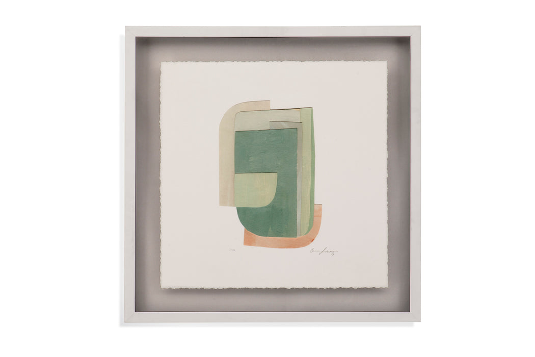 Color Structure III - Framed Print - Green
