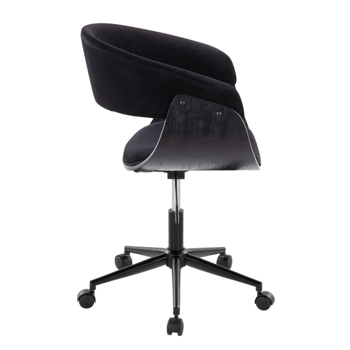 Vintage Mod - Office Chair - Black