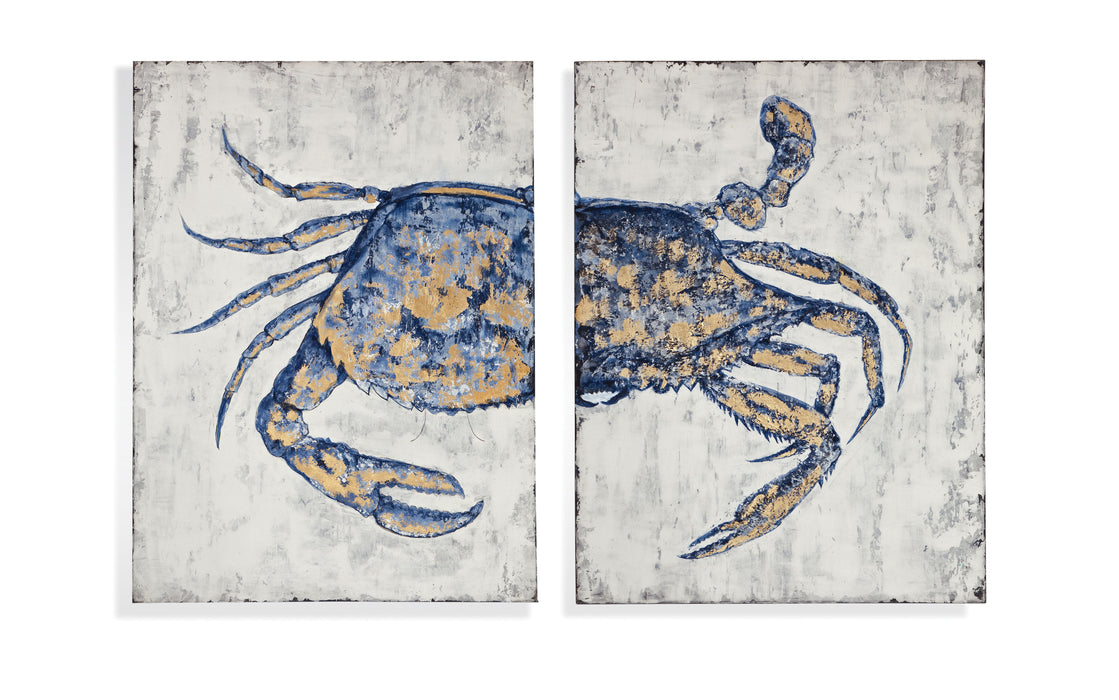 Blue Crab - Canvas Art - Blue