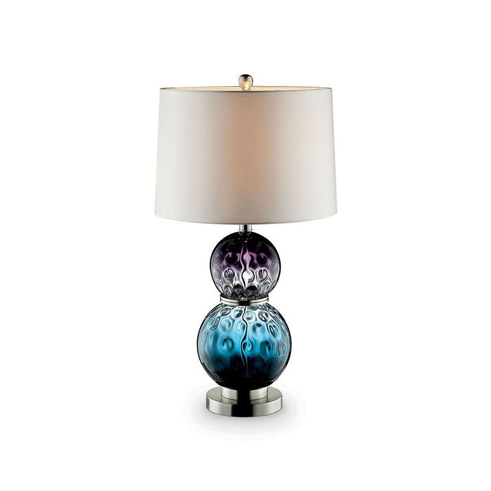 Camila - Glass Table Lamp - Purple / Blue