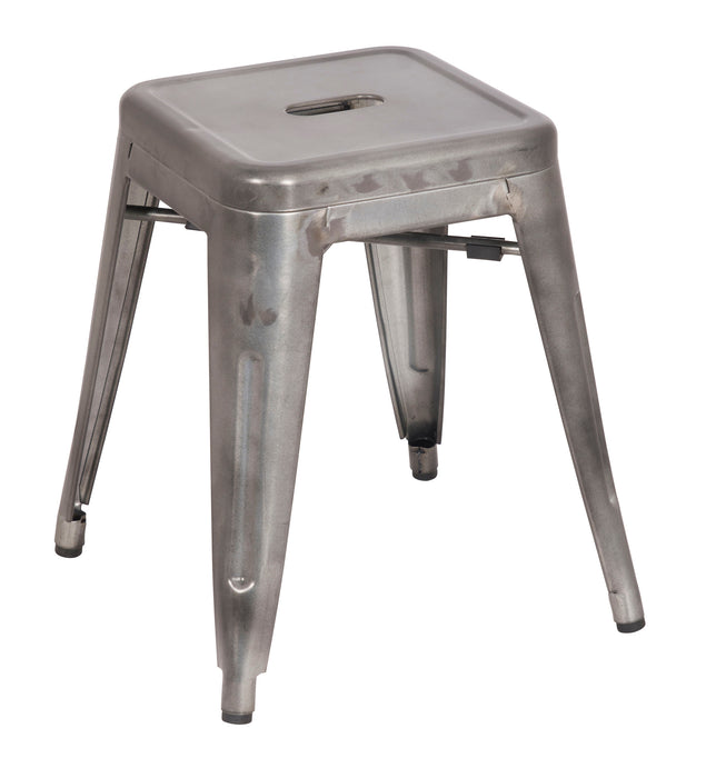 Chintaly 8018 Galvanized Gunmetal Steel Side Chair - 4 per box