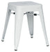 Chintaly 8018 Galvanized White Steel Side Chair - 4 per box
