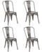 Chintaly 8022 Galvanized Steel Side Chair - 4 per box