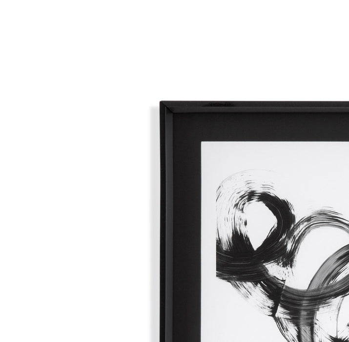 Dynamic Spiral I - Framed Print - Black