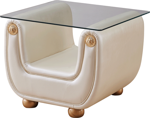 ESF Extravaganza Collection Giza End Table Ivory i17698