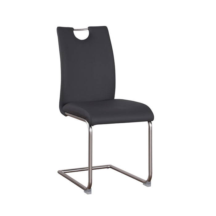 Chintaly CARINA-SC Handle Back Cantilever Side Chair - 4 per box - Black
