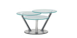 Chintaly 8643-OCC Contemporary Triple Surface Cocktail Table