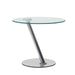 Chintaly 8643-OCC Contemporary Glass Top Lamp Table