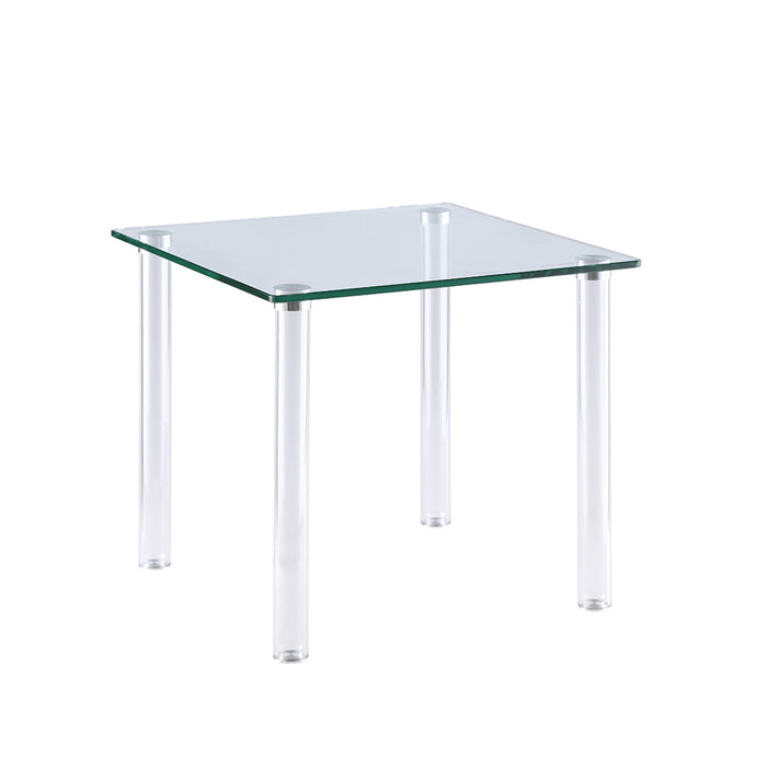 Chintaly 8713-OCC Contemporary All Glass Lamp Table