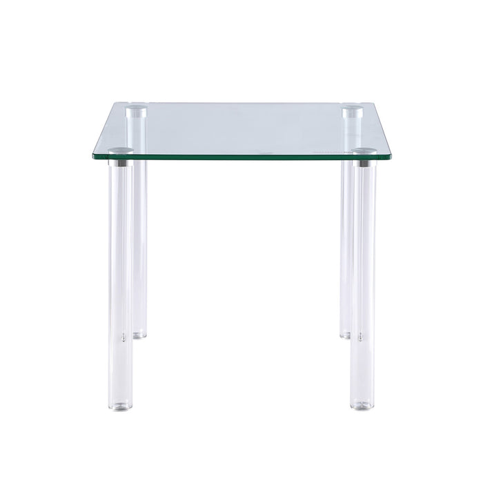 Chintaly 8713-OCC Contemporary All Glass Lamp Table