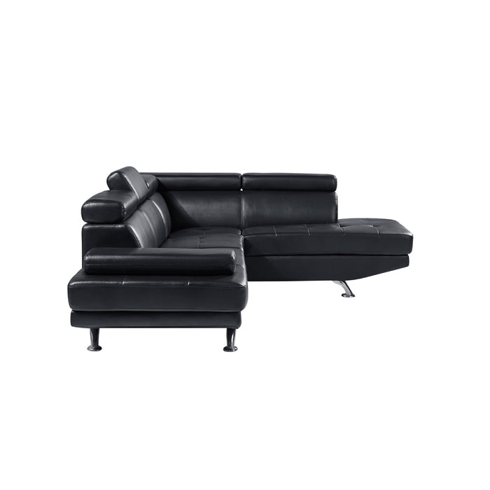 Global Furniture 2Pc Sectional Black