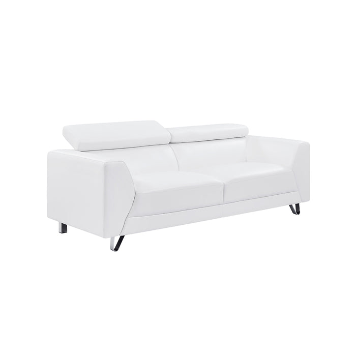 Global Furniture Pluto White Sofa