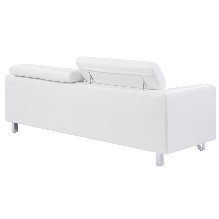 Global Furniture Pluto White Sofa