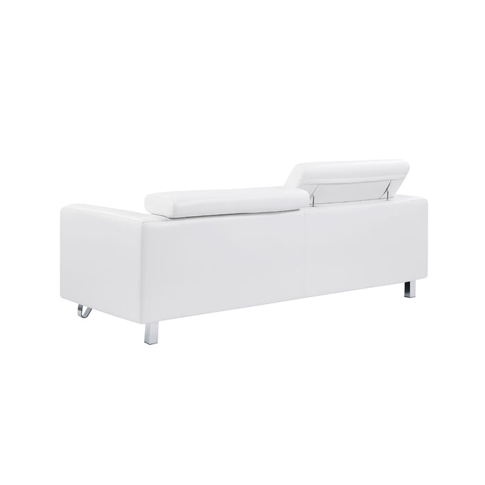 Global Furniture Pluto White Sofa