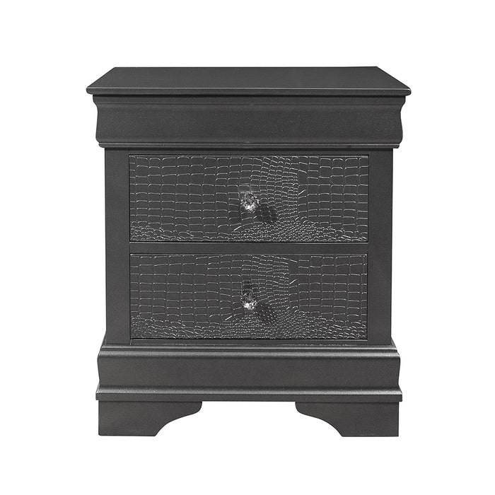 Global Furniture Pompei Metallic Nightstand 
