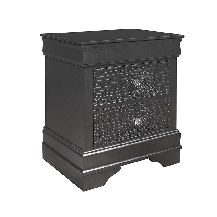 Global Furniture Pompei Metallic Nightstand 