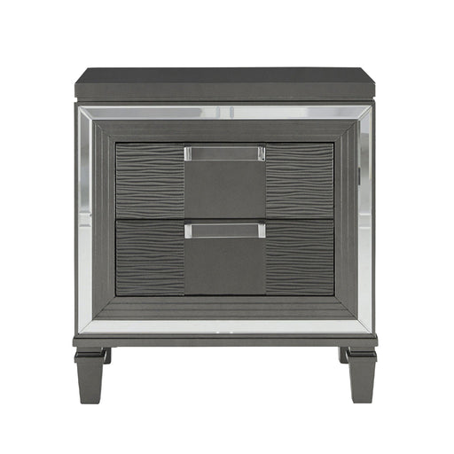 Global Furniture Pisa Metallic Grey Nightstand