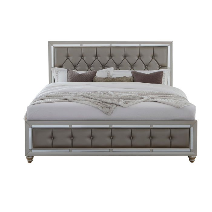 Global Furniture Riley Full Bed Silver