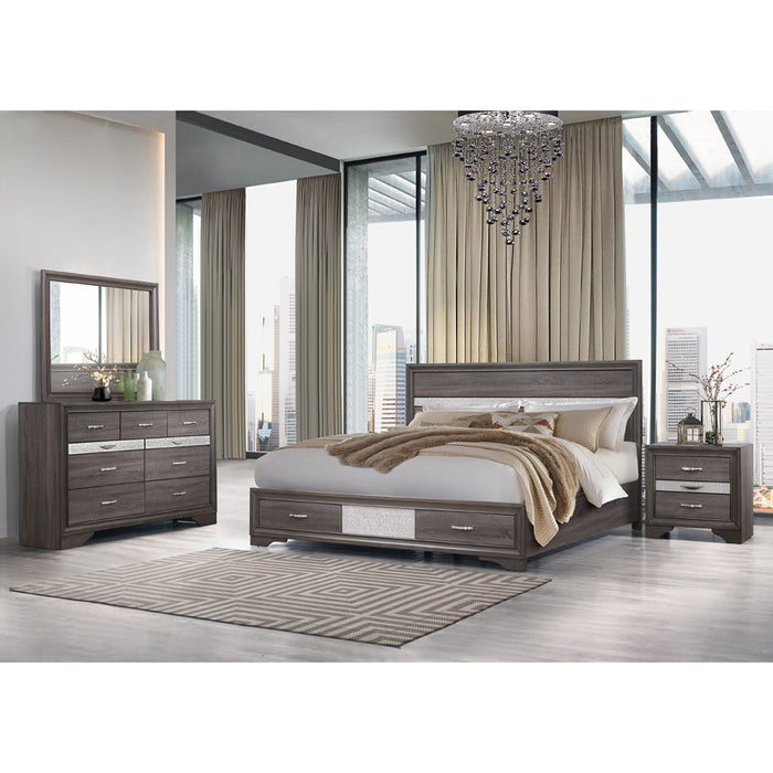 Global Furniture Seville Grey Queen Bed