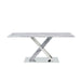 Global Furniture Dining Table White & Grey