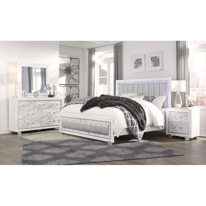 Global Furniture Santorini White Full Bed