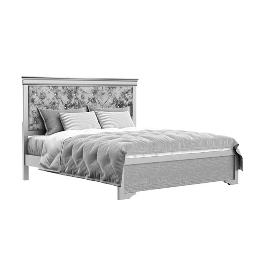 Global Furniture Verona Silver King Bed