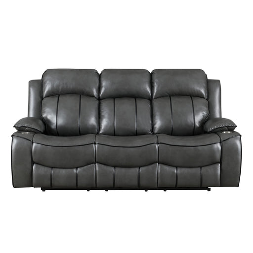 Global Furniture Grey Power Reclining Sofa