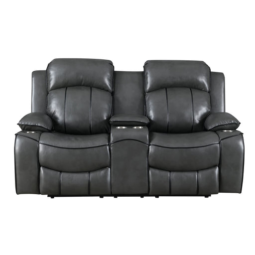 Global Furniture Grey Power Reclining Loveseat