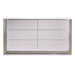 Global Furniture Aspen White Dresser with LED