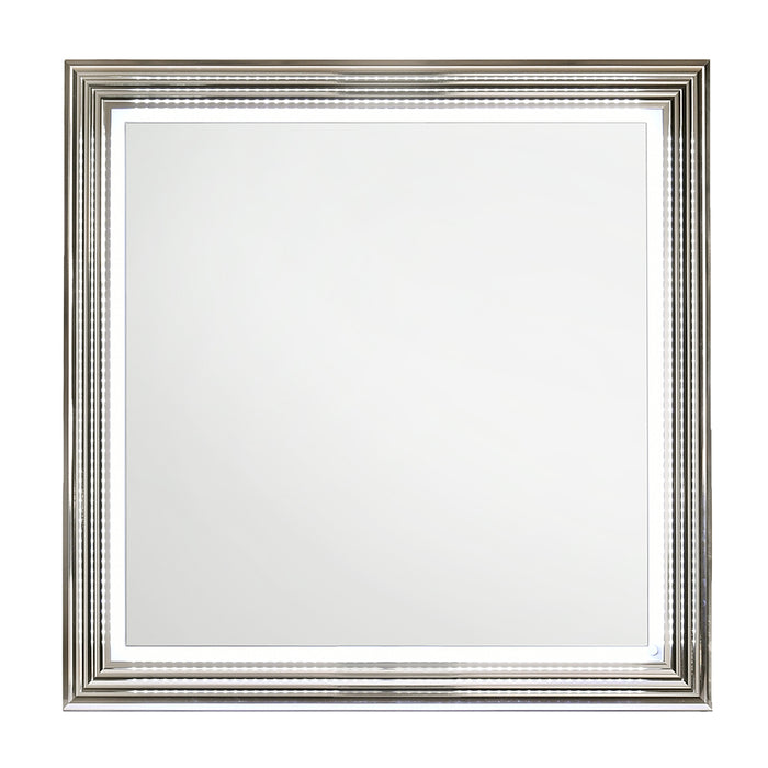 Global Furniture Aspen White Mirror with LED