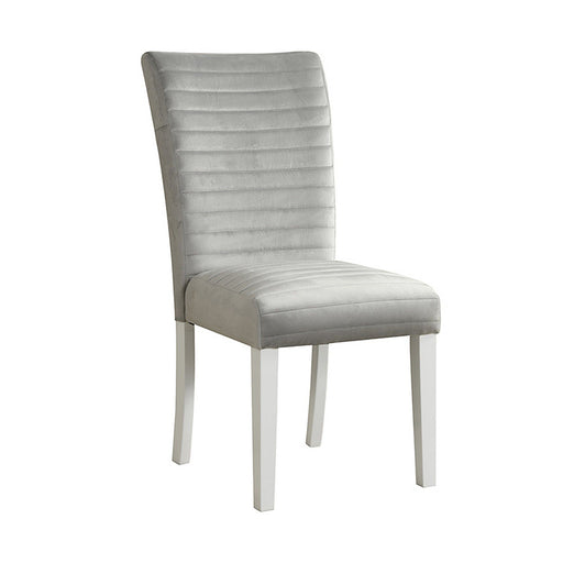 Global Furniture Grey Velvet Barstool