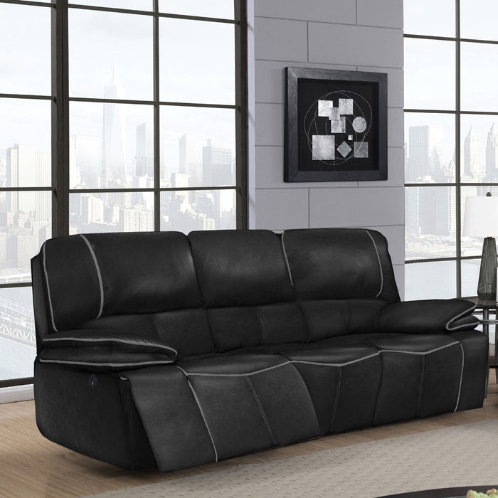 Global Furniture Blanche Power Reclining Sofa Black