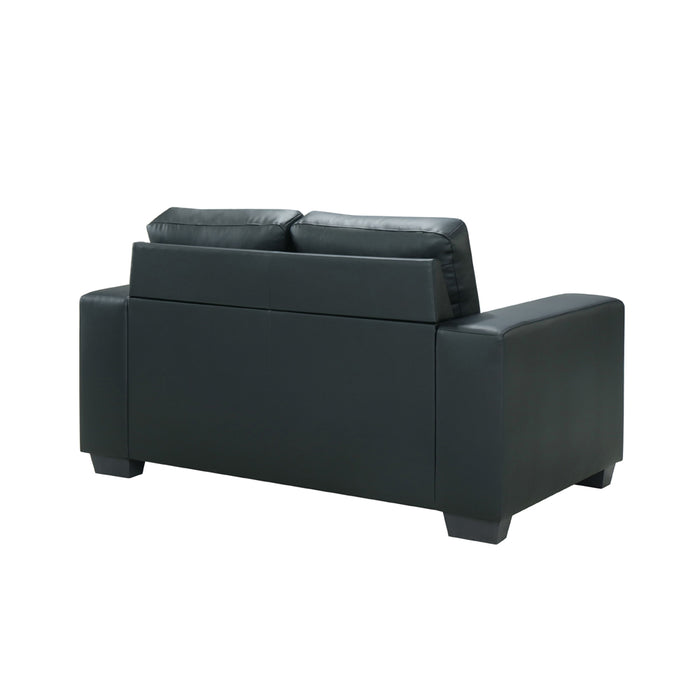 Global Furniture Loveseat Black Pvc