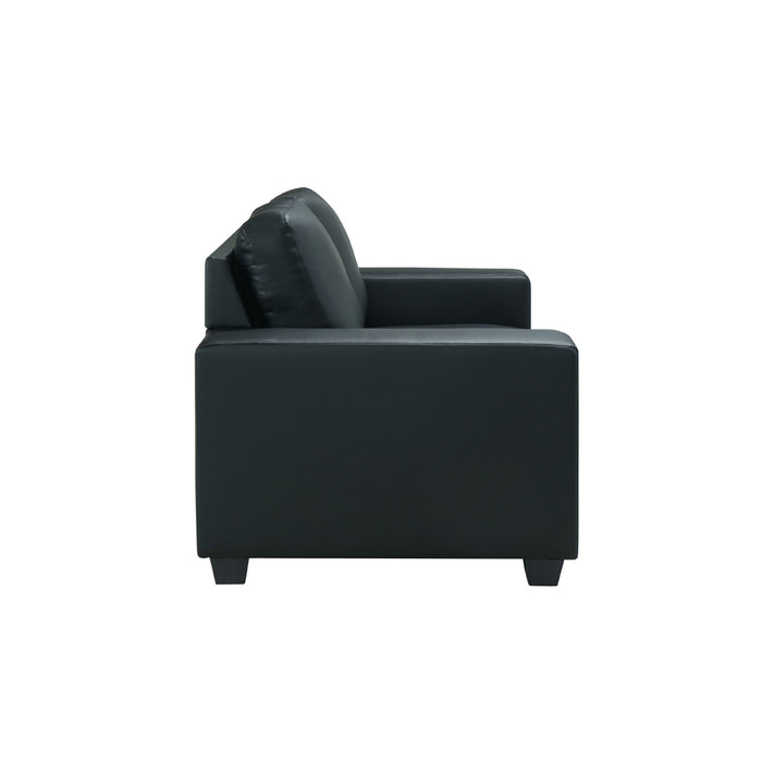 Global Furniture Loveseat Black Pvc