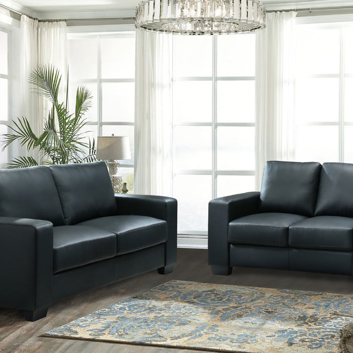 Global Furniture Loveseat Black Pvc