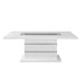 Global Furniture White High Gloss Dining Table