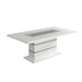 Global Furniture White High Gloss Dining Table