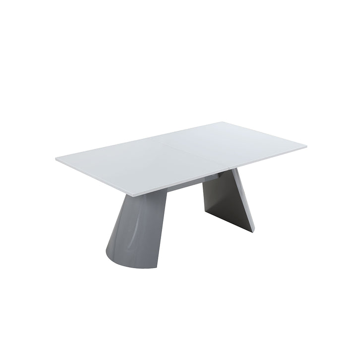 Global Furniture Beverly Hills Dining Table White and Grey