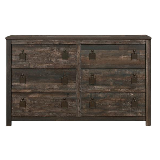 Global Furniture Harlow Rustic Brown Dresser