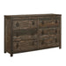 Global Furniture Harlow Rustic Brown Dresser