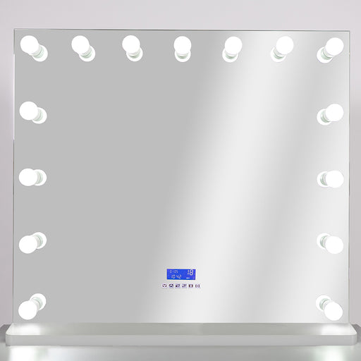 Global Furniture Large Ayla Mirror with Stand White