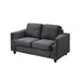 Global Furniture Bear Gunmetal Loveseat with Cupholders